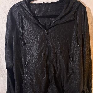 Stylish Black Leopard Bomber Jacket